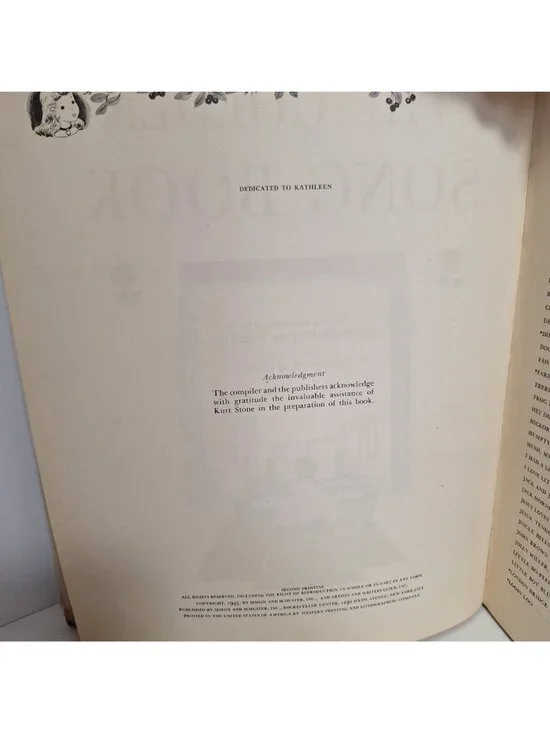 The Golden Song Book 1945 60 Favorite Singing Games Hardcover Illustrated Music - Picture 6 of 16